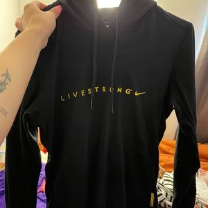 NIKE live strong black hoodie size small